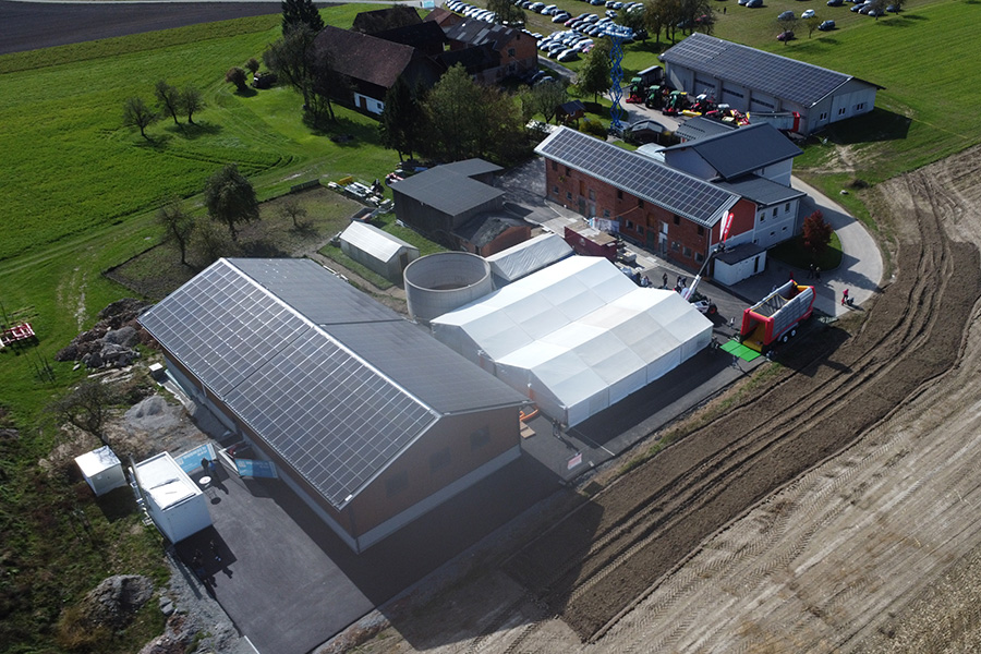 Agrar Pellets Mairhofer KG - Tag der offenen Tür 2024 - Luftansicht Produktion Agrar Pellets